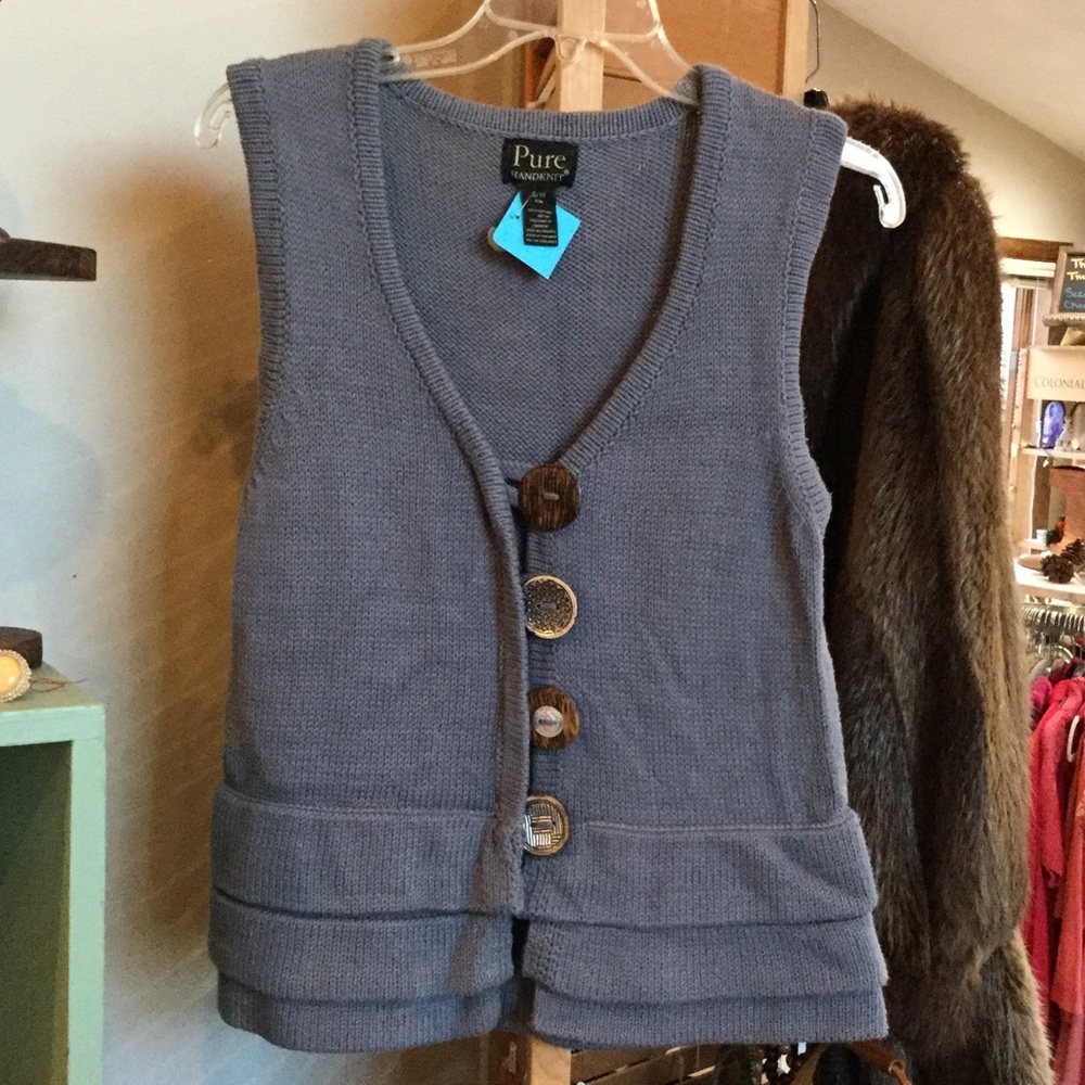 SOLD Pure Handknit Sweater Vest